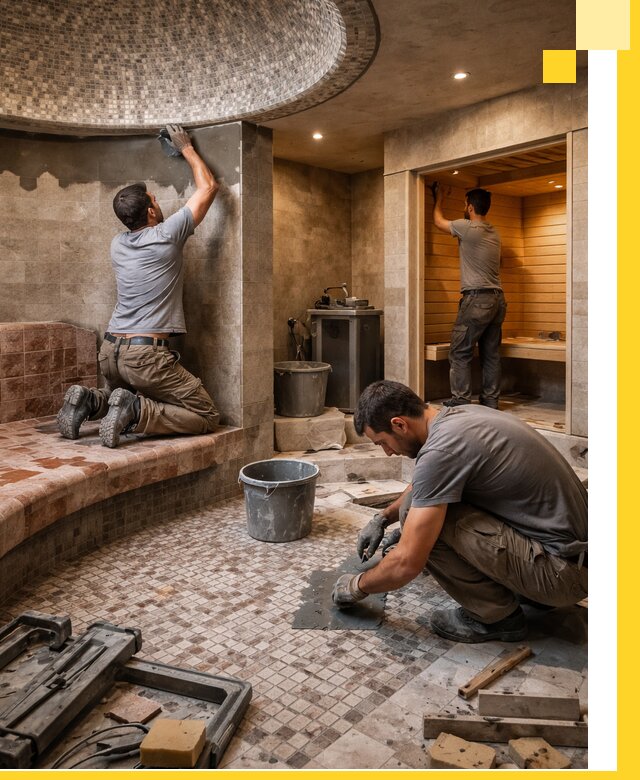 Проект и строительство хамама бани и сауны под ключ в Уссурийске