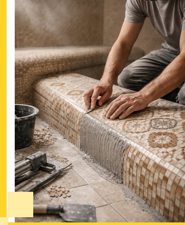 Плитка для хамама под ключ в Уссурийске от 3609 р. | ЭриданСср