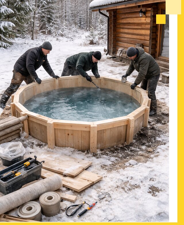 Изготовление и установка ледяных купелей под ключ в Уссурийске